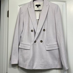 Ann Taylor, lavender and white wool blend blazer, size 4, never worn